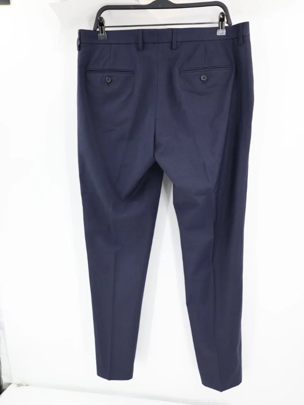 NWT J Crew Dress Pants Men's 34 L32 Thompson Flat Front Flannel Wool Blend Blue